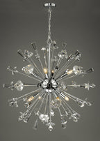 Exodus 8 Light Pendant Polished Chrome Crystal<br>Polished Chrome