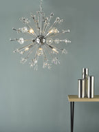 Exodus 8 Light Pendant Polished Chrome Crystal<br>Polished Chrome