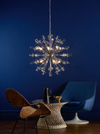 Exodus 8 Light Pendant Polished Chrome Crystal<br>Polished Chrome