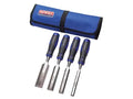 Faithfull 4 Pce Chisel Set With Roll