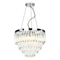 Fame 5 Light Pendant Polished Chrome Glass<br>Glass