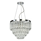 Fame 5 Light Pendant Polished Chrome Glass<br>Glass