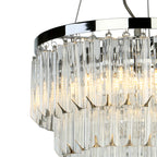 Fame 5 Light Pendant Polished Chrome Glass<br>Glass