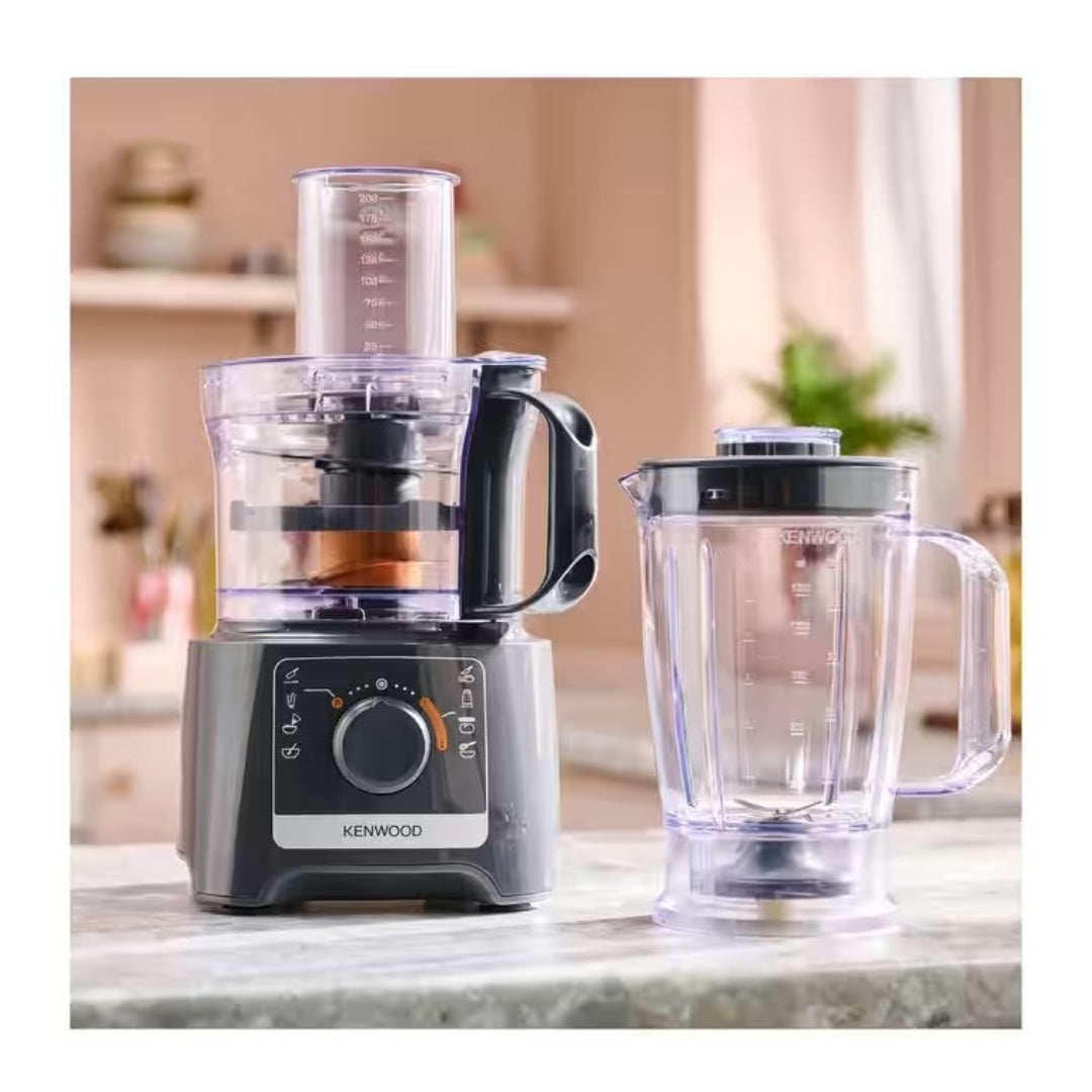 Kenwood FDP31.170GY MultiPro Compact 800 Watts Food Processor &amp; Blender