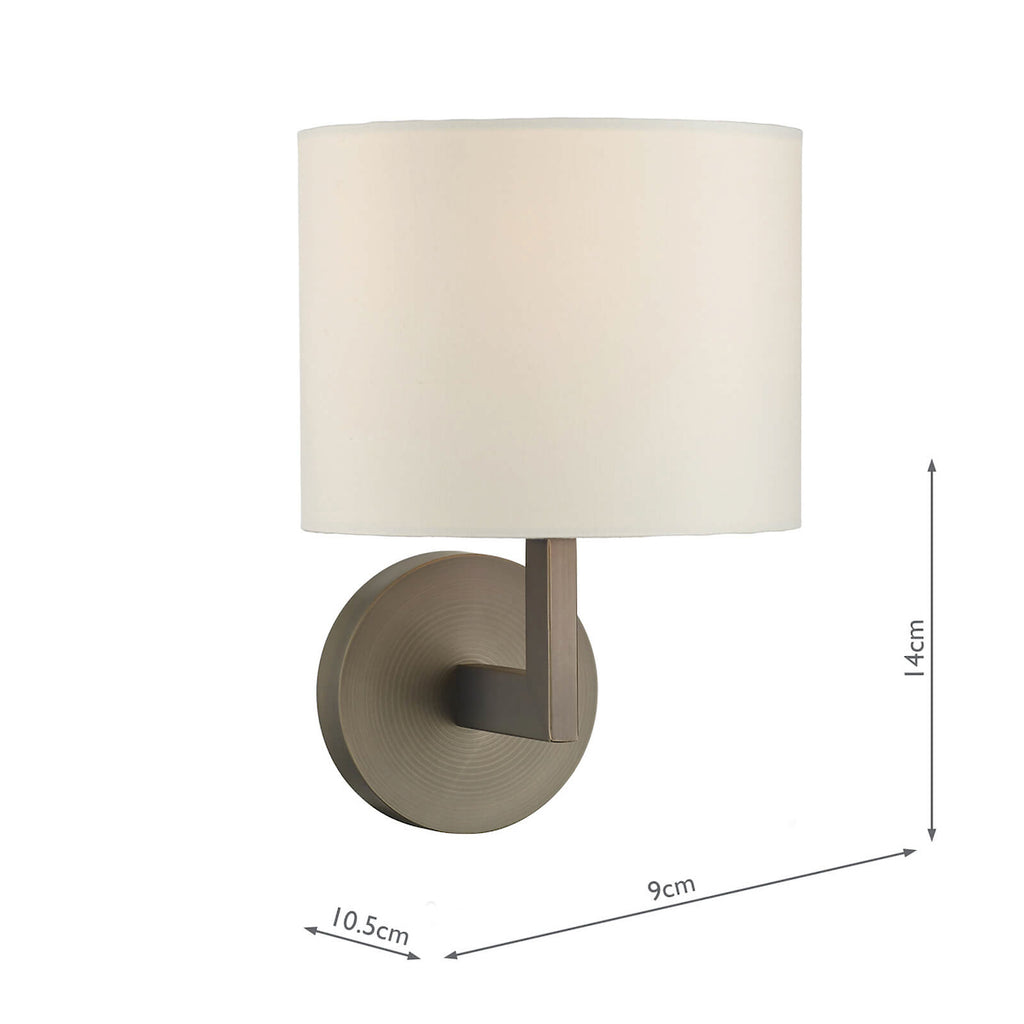 Ferrara Wall Light Bronze Bracket Only<br>Brushed Bronze