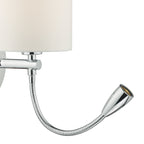 Feta Wall Light LED Polished Chrome Base Only<br>Polished Chrome