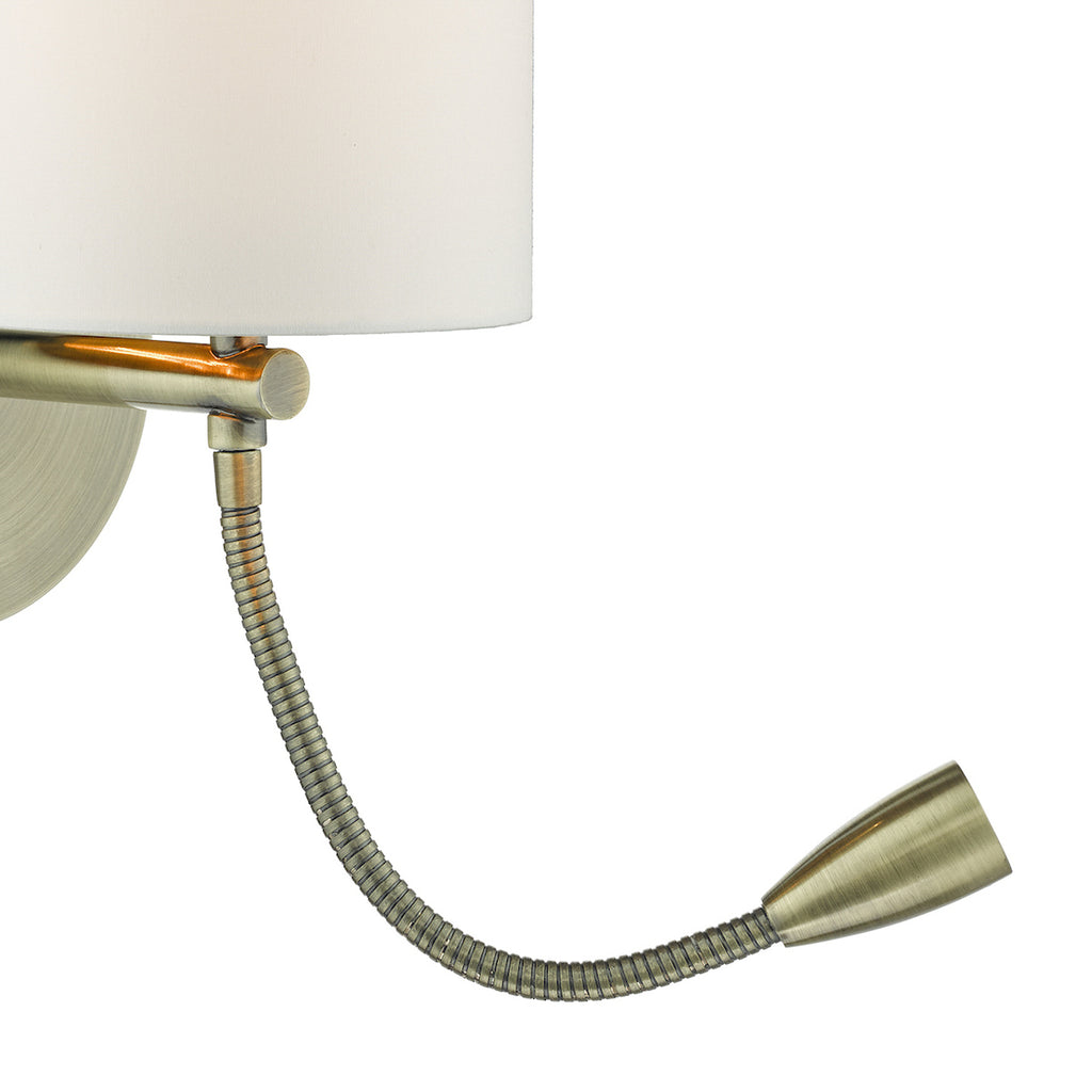Feta Wall Light LED Antique Brass Base Only<br>Antique Brass