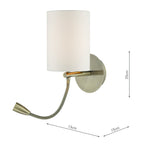Feta Wall Light LED Antique Brass Base Only<br>Antique Brass