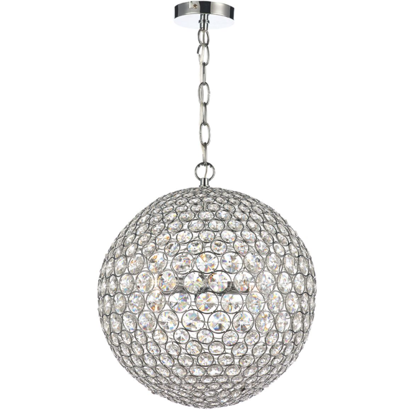 Fiesta 5 Light Crystal Sphere Pendant