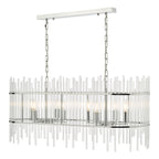 Finola 8 Light Bar Pendant Polished Chrome Glass<br>Glass