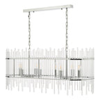 Finola 8 Light Bar Pendant Polished Chrome Glass<br>Glass