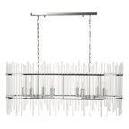 Finola 8 Light Bar Pendant Polished Chrome Glass<br>Glass