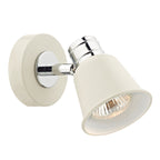 Fry Single Wall Spotlight Cream Polished Chrome<br>Matt Cream