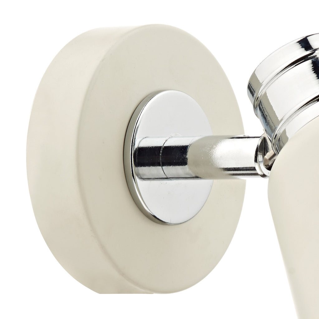 Fry Single Wall Spotlight Cream Polished Chrome<br>Matt Cream