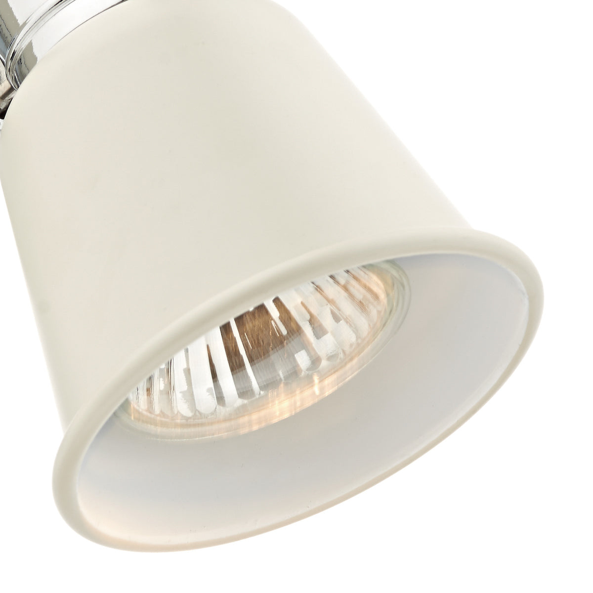 Fry Single Wall Spotlight Cream Polished Chrome<br>Matt Cream