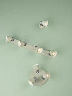 Fry 3 Light Plate Spotlight Cream Polished ChromeMatt Cream
