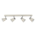 Fry 4 Light Bar Spotlight Cream Polished Chrome<br>Matt Cream