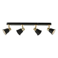 Fry 4 Light Bar Spotlight Black & Rose Gold<br>Matt Black