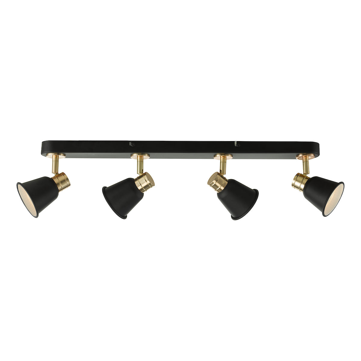 Fry 4 Light Bar Spotlight Black & Rose Gold<br>Matt Black