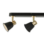 Fry 4 Light Bar Spotlight Black & Rose Gold<br>Matt Black
