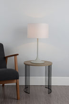 Funchal Table Lamp Grey With Shade <br>Matt Grey