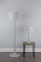 Funchal Table Lamp Grey With Shade <br>Matt Grey
