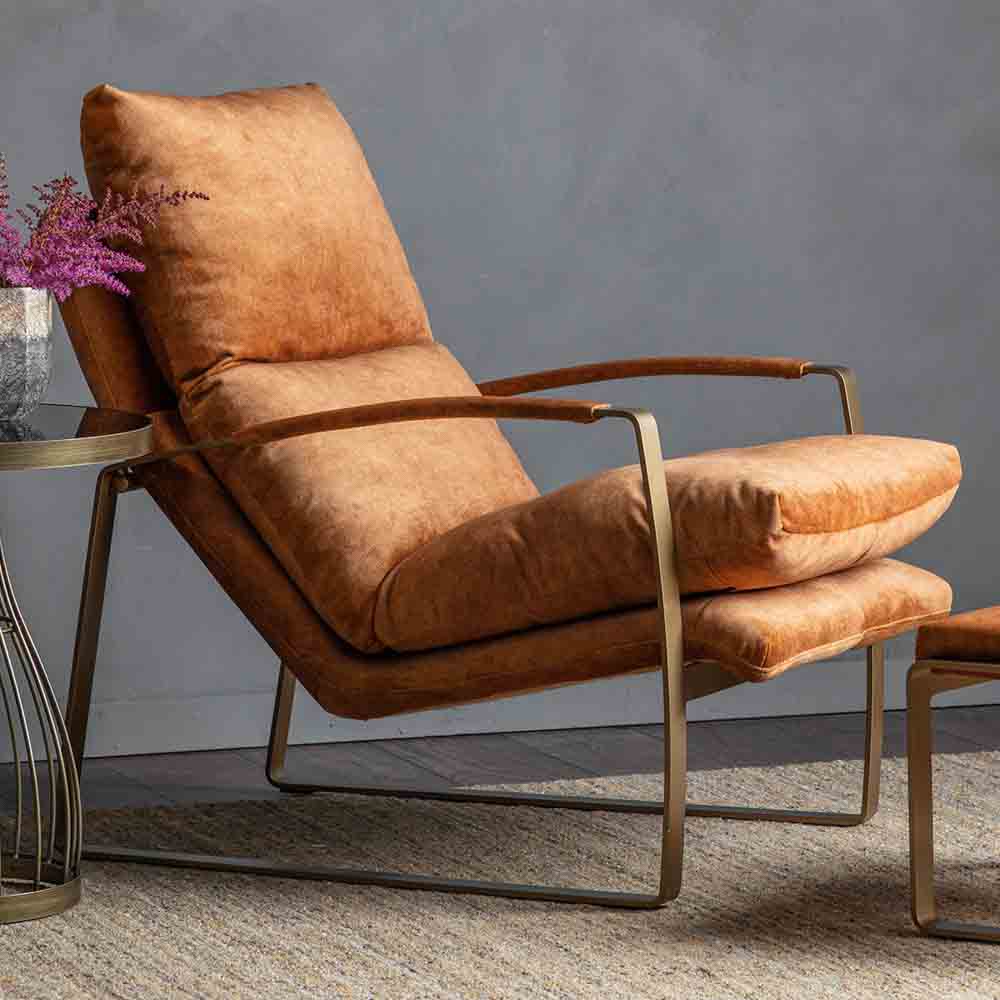 Foix Lounger Ochre