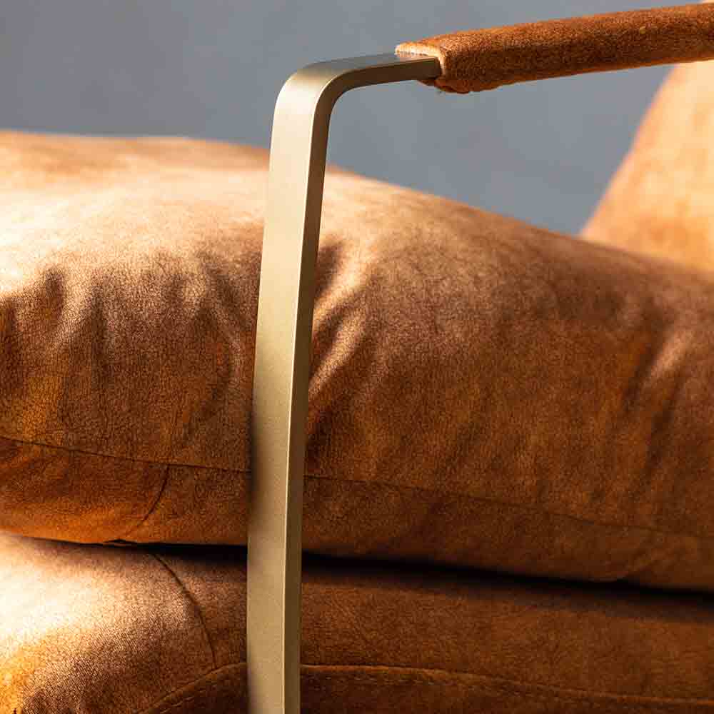 Foix Lounger Ochre
