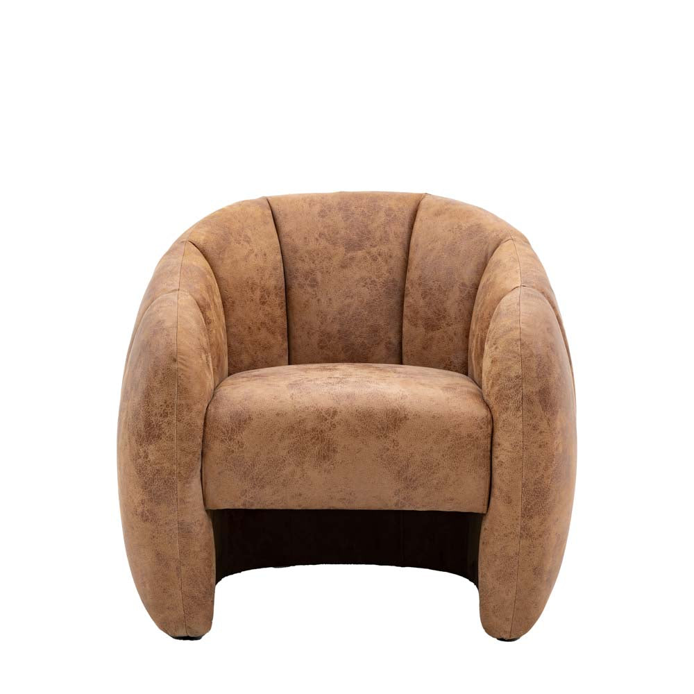 Cirencester Tub Chair Antique Tan Leather