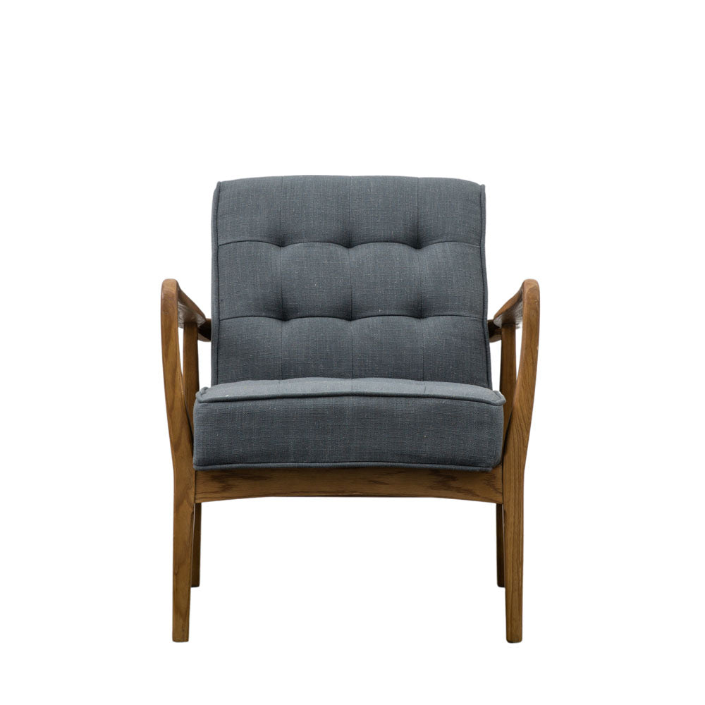 Wigan Armchair Dark Grey Linen