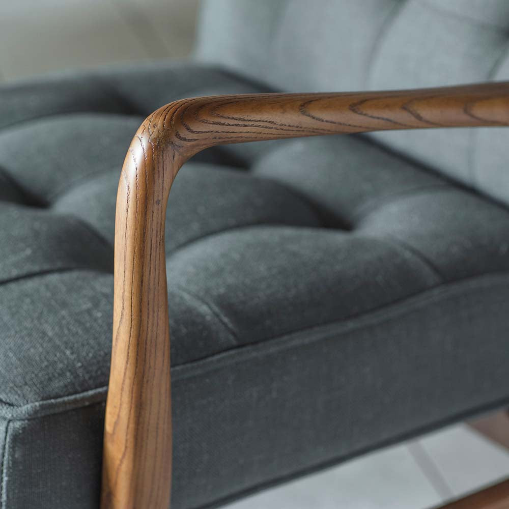 Wigan Armchair Dark Grey Linen
