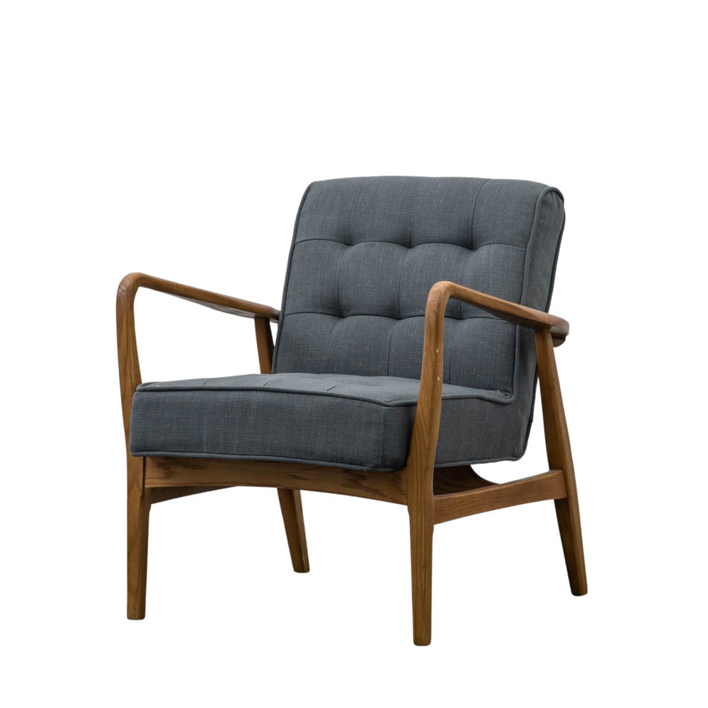 Wigan Armchair Dark Grey Linen