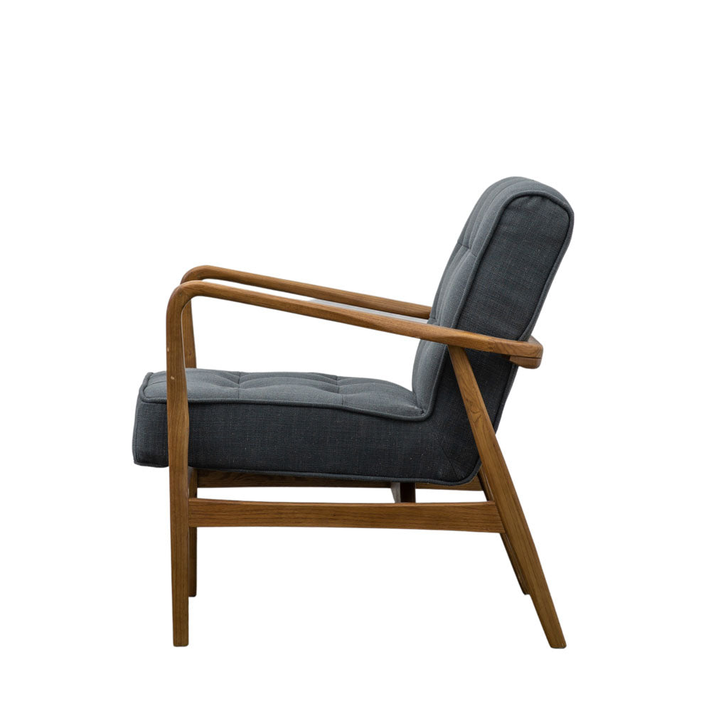 Wigan Armchair Dark Grey Linen