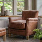 Buckingham Chair Vintage Brown Leather