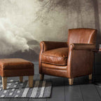Buckingham Chair Vintage Brown Leather