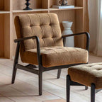 Wigan Armchair Ochre Faux Sheepskin
