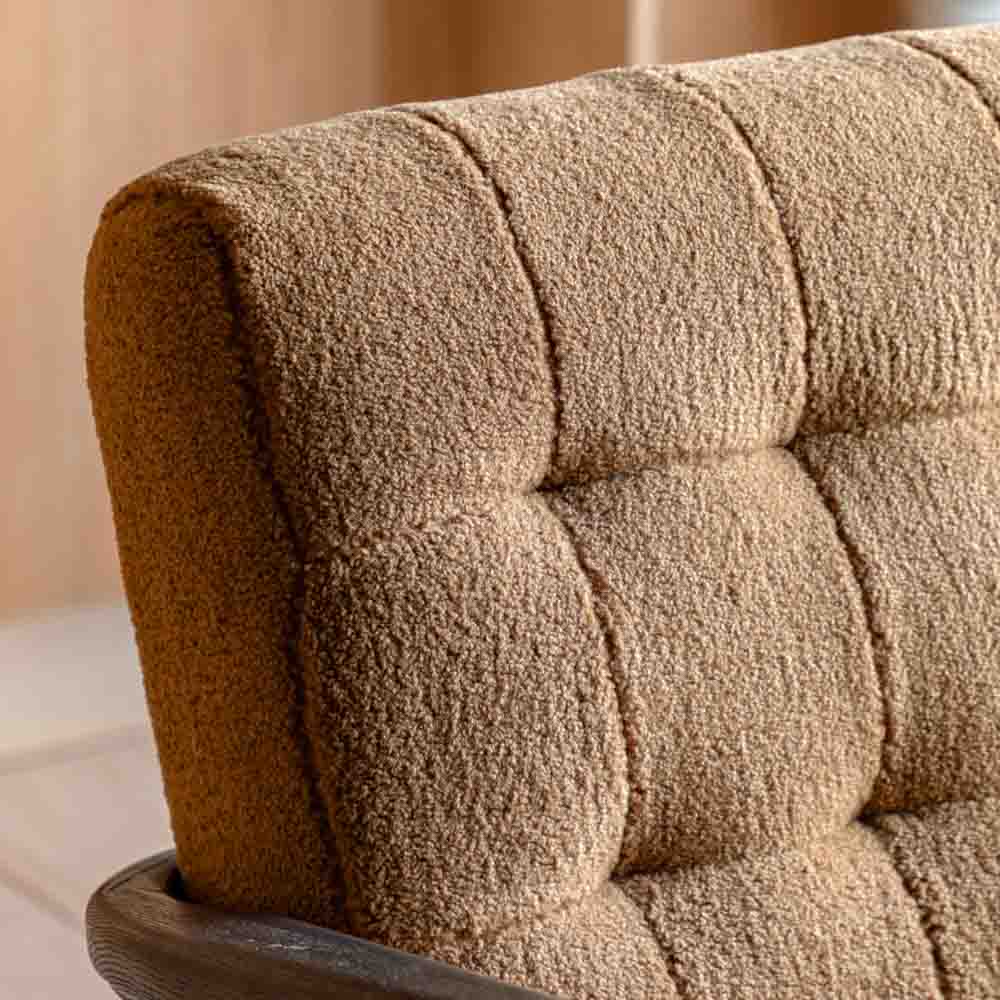 Wigan Armchair Ochre Faux Sheepskin