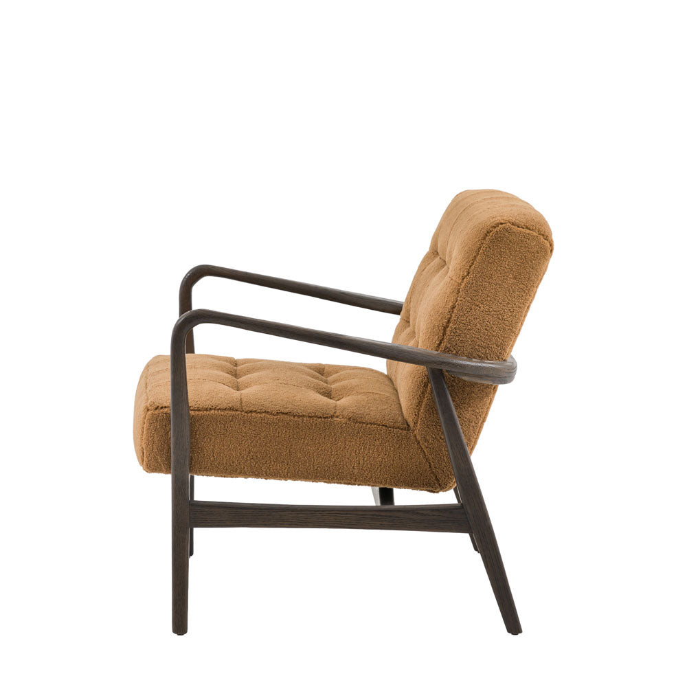 Wigan Armchair Ochre Faux Sheepskin