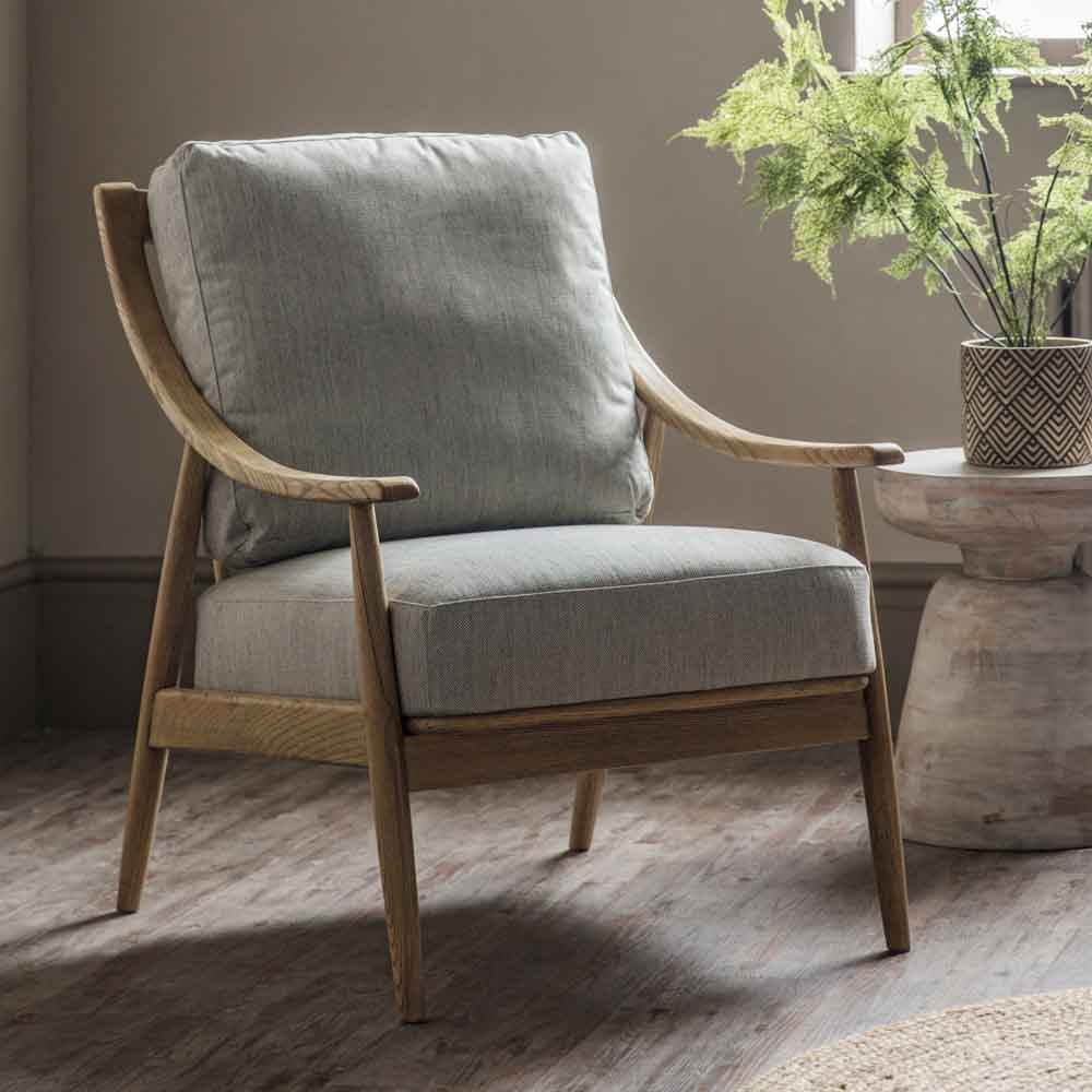 Mumbai Armchair Natural Linen