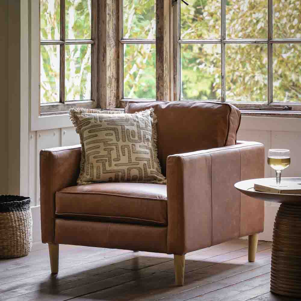 Bursa Armchair Vintage Brown Leather