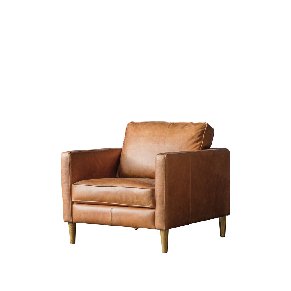 Bursa Armchair Vintage Brown Leather