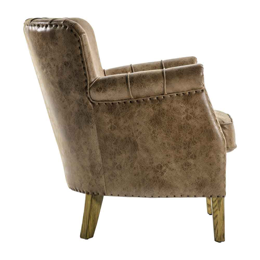 Kobe Armchair Brown Leather