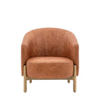 Wolfsberg Armchair Vintage Brown Leather