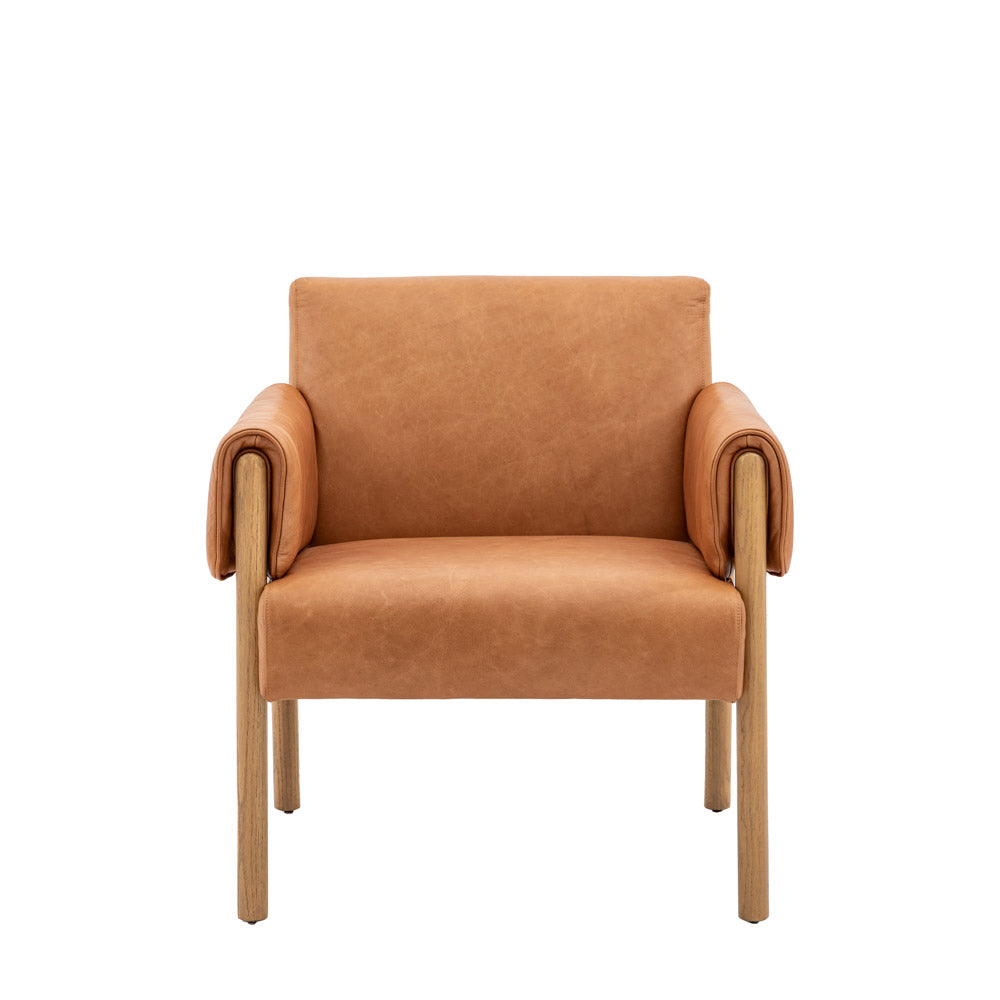 Avon Armchair Brown Leather