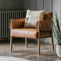 Avon Armchair Brown Leather