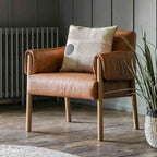 Avon Armchair Brown Leather