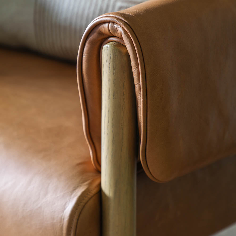 Avon Armchair Brown Leather