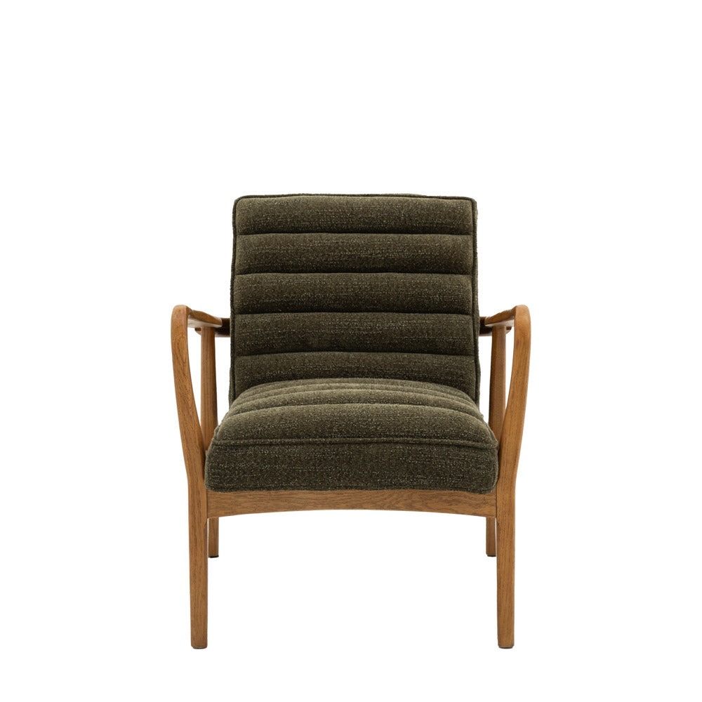 Busan Armchair Green Boucle