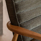 Busan Armchair Green Boucle
