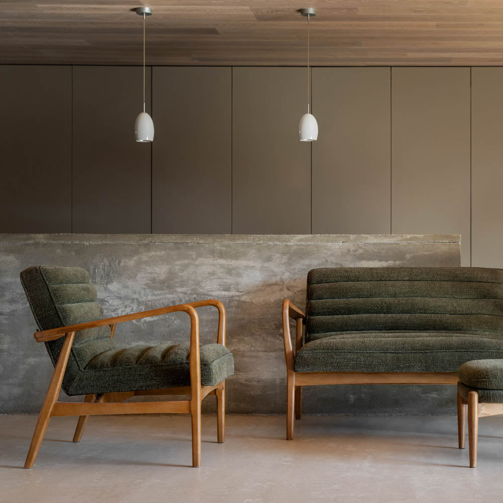 Busan Armchair Green Boucle